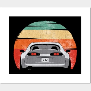 Retro Vintage 2JZ Supra Posters and Art